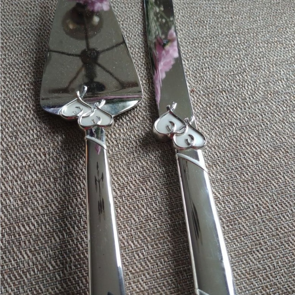 Lenox Silver Plated Cake Server and Knife Set